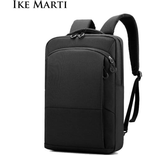 IKE MARTI Sample Laptop Backpack Men /Women 15.6 Inch Office Work Backpacks Business Bag Unisex Black Backpack Slim Back Pack