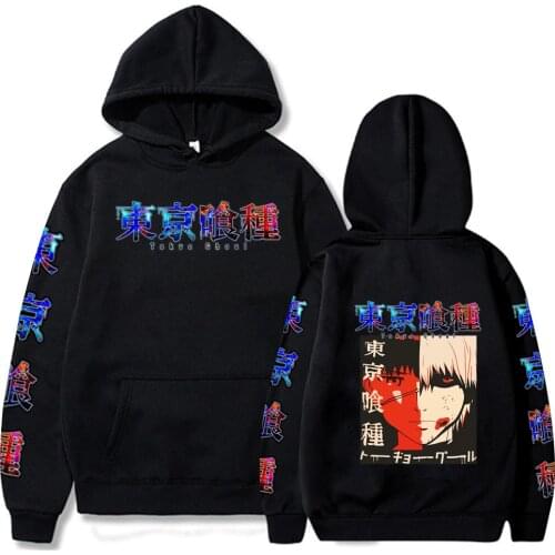 Anime Tokyo Ghoul Kaneki Ken Cosplay Hoodies Long Sleeve Sweatshirts Streetwear for Women/men
