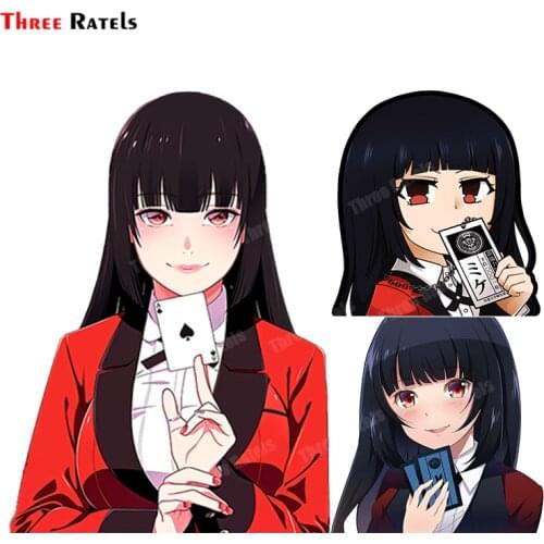 Three Ratels B314 House Pet Yumeko Sticker For Passat B6 Anime Car Sticker Vinyl Material Motorcycle Decals