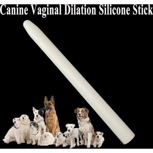 1PCS Veterinary Pet Uterine Dilator For Female Dogs Silicone Pass Stick Artificial Insemination Bitch Birth Canal Dilation Tool