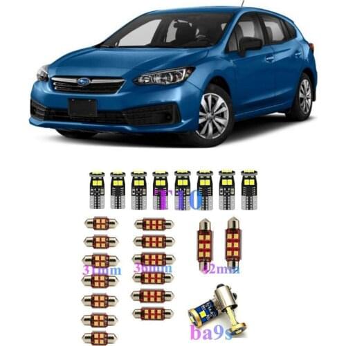 Interior LED Lights Replacement for Subaru forester xv BRZ IMPREZA JUSTY LEGACY OUTBACK Trezia Tribeca B9 Accessories Kit WHITE