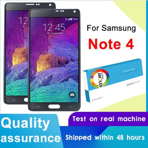 100% Original BROOWE 5.7'' LCD Display Touch Screen Digitizer Assembly For Samsung Galaxy Note 4 N910 N910A N910F Pantalla LCD