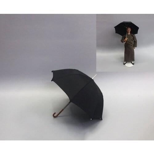 ZYTOYS 1/6 Black Umbrella Model ZY3003 Movie Huang Feihong Scene Accessories Fit 12" Soldier Action Figure