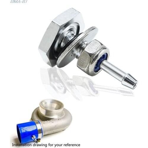 1PC New and High QualityNipple Vacuum Vac Gauge Fitting silver Silicone Pipe Boost Hose