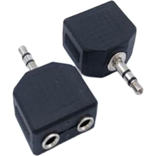 10pcs 3.5mm Stereo Audio Cable Connector Male to 2X Female Jack Adapter for PC/Headset/Speakers