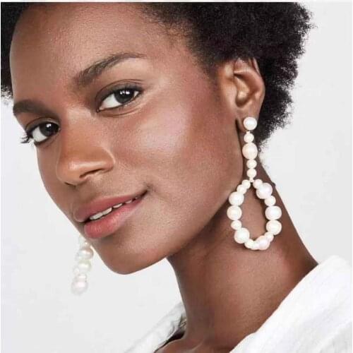 2020 Amybaby Luxury Vintage Pearls Womens Drop Earrings Jewelry For Party