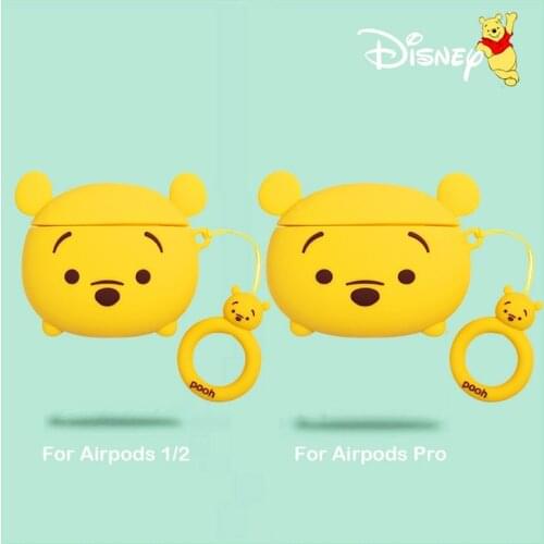 Disney 3D Stereo Pooh Bear Donkey Tigger Wireless Earphone Protective Case for Apple Airpods Pro 1 2 3 Protective Case Gift