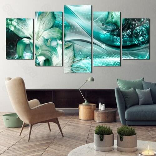 Frameless Dragon Cyan Personality Art Poster Living Room Decoration Sofa Background Wallpaper 3D Stereo Wall Sticker