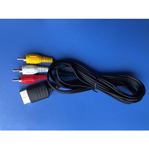 BUKIM 2 PCS 1.8M/6FT RCA Audio Video AV Stereo Composite Adapter Cable For Sega Dreamcast