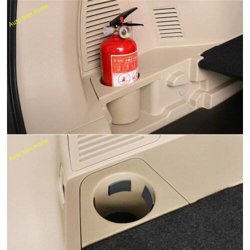 Lapetus Fire Extinguisher Cup Holder Case Cover Trim For Nissan X-Trail X Trail T32 Rogue 5 Seat Model 2017 2018 2019 2020