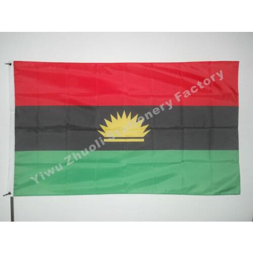 Biafra Flag 150X90cm (3x5FT) 120g 100D Polyester Double Stitched High Quality Free Shipping