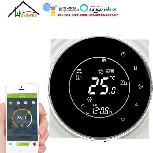 HESSWAY heat cool temp 4pipe rs485 modbus rtu THERMOSTAT WIFI for temperature control switch