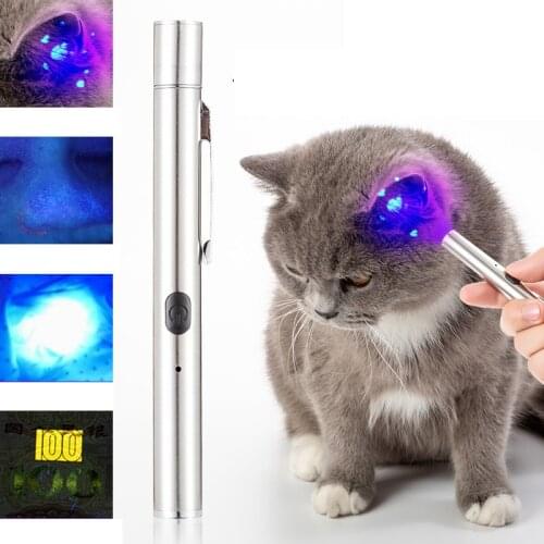 Woods Light Cat Dog Moss Light Pet Fungus Detection Usb Lamp Outside The Pet Skin Disease 365uv Black Mirror Uv Detection Lamp