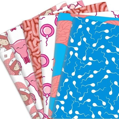 50*145cm Brain Health 100% Pure Cotton Or Polyester Cotton Material Patchwork Sewing Quilting Fabrics Quilt Needlework DIY Cloth