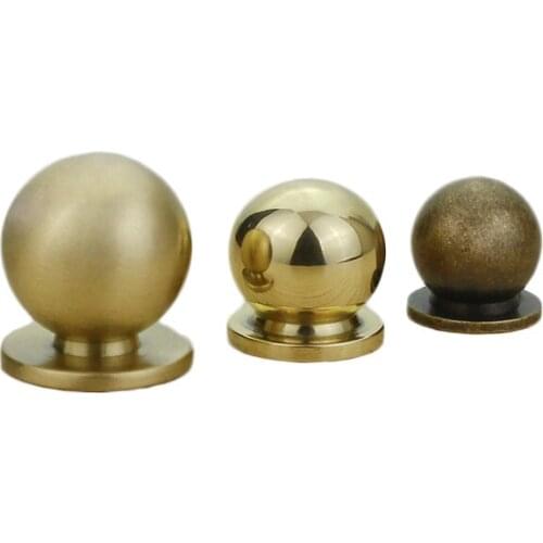 Various Size Small Single Knob Solid Brass Material Drawer Pull For Kitchen Cupboard Furniture Bedroom Cabinet Doorc-0355