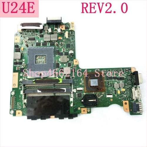 U24E Mainboard HM65 REV2.0 DDR3 PGA989 For ASUS U24 P24E laptop motherboard 100% Tested Working Well