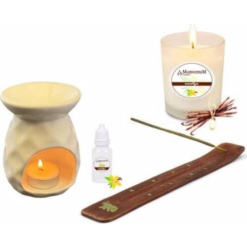Incense candle ornament decoration vanilla set fragrant sockets candlestick decoration candle making set