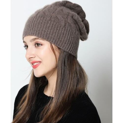 Autumn and winter new fashion cashmere hat womens accessories 100% pure cashmere