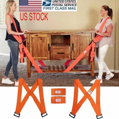 New Useful Lifting Moving Strap Furniture Transport Belt In Shoulder Straps Team Straps Mover Easier Conveying Storage Orange