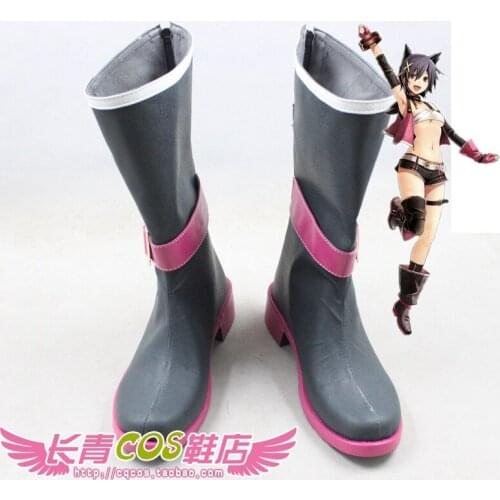 God Eater 2 Rage Burst Cagetsu Nana Girls Cosplay Shoes Boots C006