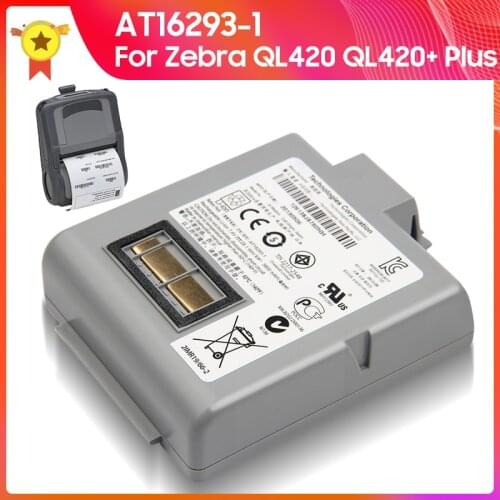 Original Replacement Battery AT16293-1 for Zebra QL420 QL420+ Plus Zebra Genuine Quality Data Collector Battery 3800mAh