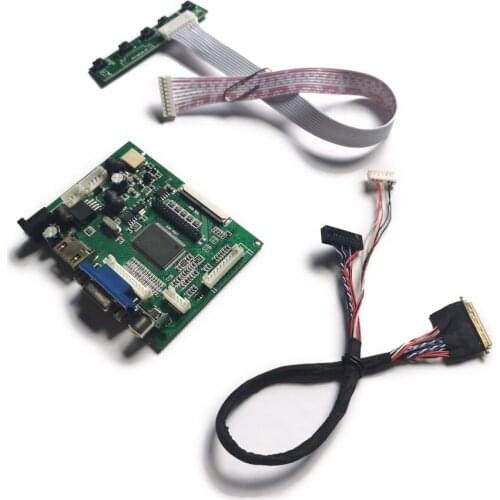 VGA AV 1366*768 LVDS monitor controller board DIY kit 40 Pin 60Hz WLED for B140XTN01/B140XTN02/B140XTN03/B140XTN06 matrix
