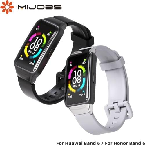For Honor Band 6 Strap Smart Watch Wristands Replacement Watch Bracelet for Huawei Band 6 Strap Silicone Wrist Belt Accessories