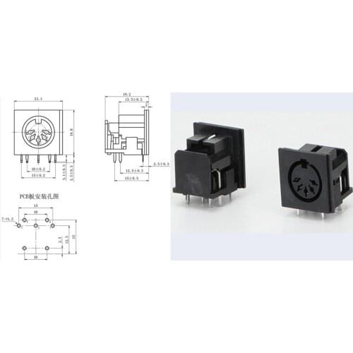 S terminal DS-5-04 S-video Video socket DS DC female socket 5PIN New and original