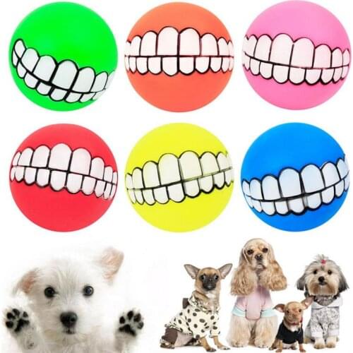 Squeaky Sound Pet Dog Ball Toys For Small Dogs Rubber Chew Puppy Toy Dog Stuff Dogs Pets Teeth Funny Toy Puppy Supplies Dropship