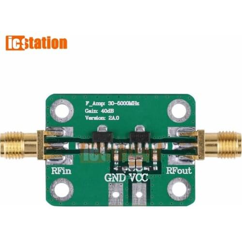 30-4000MHz 40dB Gain RF Broadband Amplifier Module for FM HF VHF/UHF 50Ω ubs High Frequency Amplifier Board Gain Module