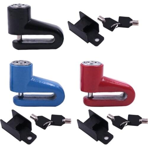 03KB Anti-theft Motorcycle Bike Disc Brake Lock Scooter Wheel Keyless Anti-prying