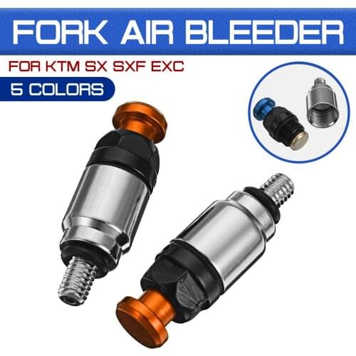 1 pair Fit for KTM SX SXF EXC Supermoto Motard Racing M4x0.7mm Motorcycle Screw Fork Bleeder Relief Valve Fork Relief Valve