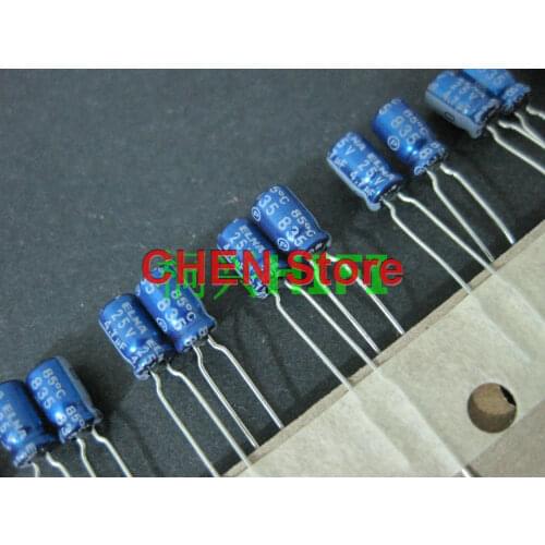 20PCS/50PCS Malaysia ELNA blue robe 4.7uf 25v RC2 25V4.7UF 4X7MM audio electrolytic capacitor 4.7uF/25V Ultra small size