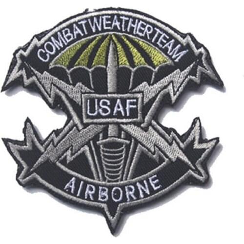 3D Embroidery Patches Loops And Hook USAF Patches US Air Force Airborne Unit Patches USAF Air Force Patch Armband