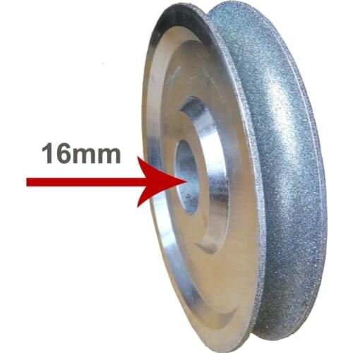 Diamond Grinding Wheel Disc Round Bead Groove Surface Shaping Machine for Jade Water Mill Forming Wheel Polish 150mm Hole 16mm