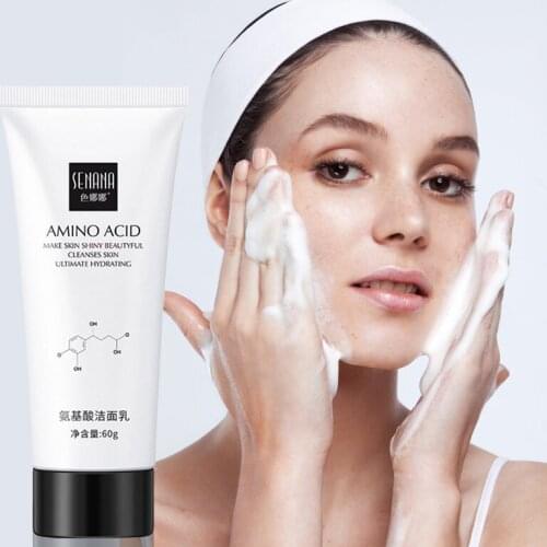 SENANA Nicotinamide Amino Acid Face Cleanser Facial Scrub Cleansing Acne Oil Control Blackhead Remover Shrink Pores Skin Care