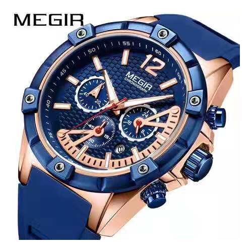 Silicone Chronograph Watches Men Top Brand Luxury Sport Wrist Mens Watch Male Quart Waterproof and shockproof Wristwatch