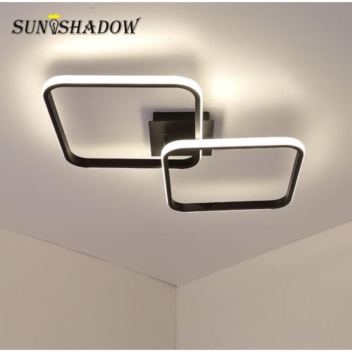 Black&White Modern Led Chandelier Home decoration Ceiling Chandelier Lighting for Living room Bedroom Kitchen Lustre Led Lights