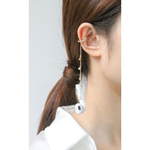 Earphone Holder Anti-Lost Clip Earrings Stainless Steel Earrings Jewerly