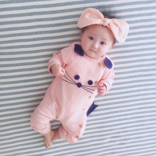 Baby clothes for boys girls spring autumn Bodysuits net red Girls Clothes 0-12M kids clothes girls Cotton toddler girl clothes