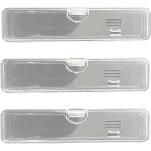 E7CF 2pcs Portable Travel Toothbrush Case Toothbrushes Storage Plastic Dust-proof Tooth Brush Container Toothpaste Box Holder