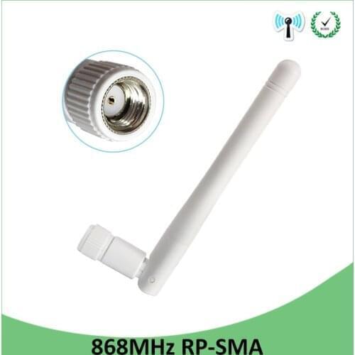 868MHz 915MHz lora Antenna 3dbi RP-SMA Connector GSM 915 MHz 868 IOT antena outdoor signal repeater antenne waterproof Lorawan