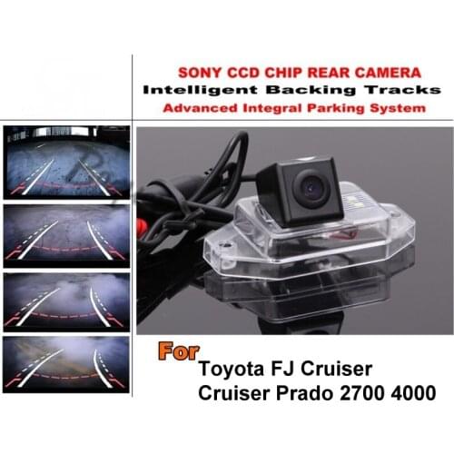 For Toyota FJ Cruiser Land Cruiser Prado 2700 4000 Smart Tracks Camera HD CCD Intelligent Dynamic Parking Car Rear View Camera