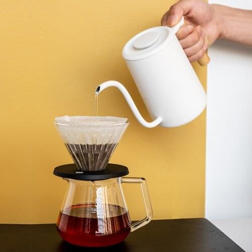 French Press Coffee Pot Thickened Glass Hand Brewed Dripper Filter Cup Household Coffee Accessories Espresso Coffeeware EI50CP