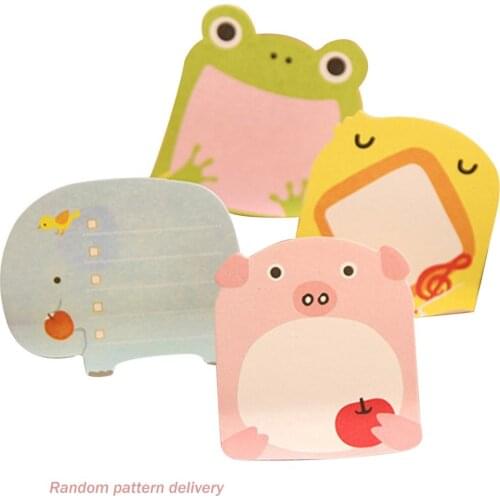 Creative Cartoon Animal Practical Sticky Post Cute Small Fresh Note Sticker Notepad Small Gift For Children