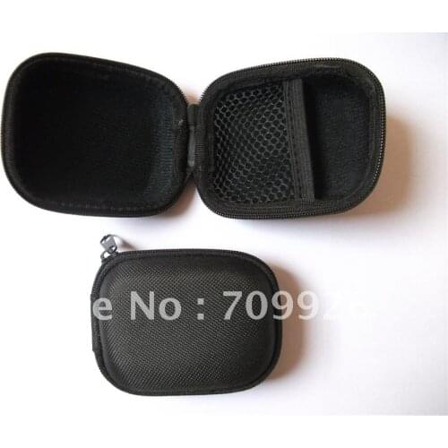 Linhuipad Black EVA carry bag and case Earbud headphone bags 500pcs/lot