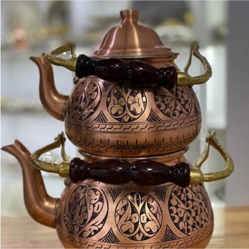 Copper Teapot Tea Pot filter TURKEY Pot Beauties Handmade HOME DECARATİVE Teaware customized Gifts Drinkware Set Drink Puer 2021