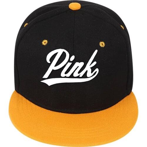 Fashion PINK CAP Girl Casquette Cotton Adjustable Baseball Cap Hip Hop Caps Sun Hat Unisex Snapback Hats