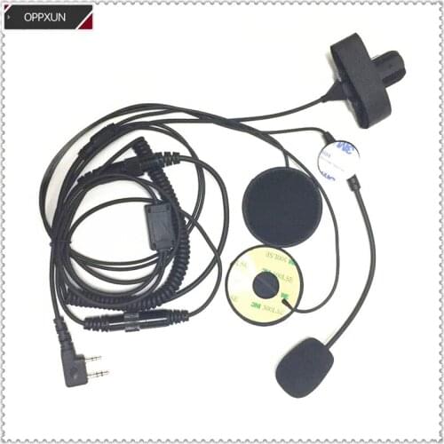 Motorcycle helmet with headphones for baofeng UV5R BF777S BF888S BF666 for kenwood WOUXUN KG D1PLUS UV8D walkie talkie