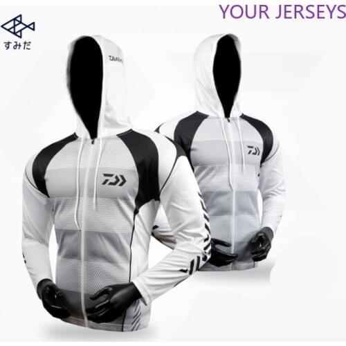 Men Fishing Clothing Long Sleeve Outdoor Breathable Shirts Anti UV Hooded Clothes Cycling Hiking Jackets Pesca DAIWA Pesca Dawa